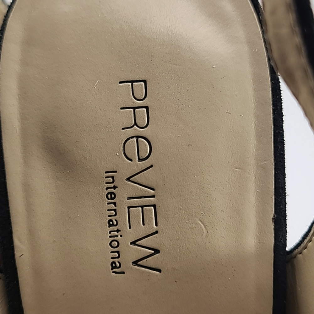 Preview International platform edgy sandals with 3 buckles  size 7.5 - Picture 10 of 11